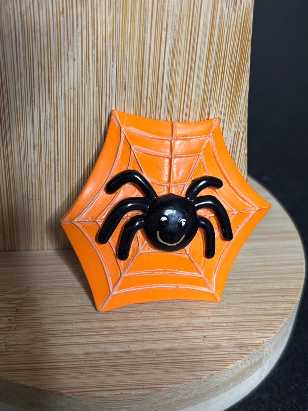 Vintage Y2K Halloween Spider Web Brooch Playful Halloween